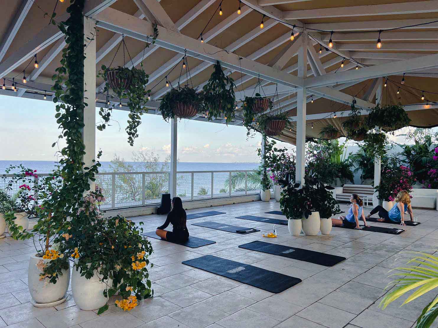 Palm Heights Pilates on the roof with a gentle breeze is a great way to start the day. It was a real workout… Excellent complimentary wellness programs here